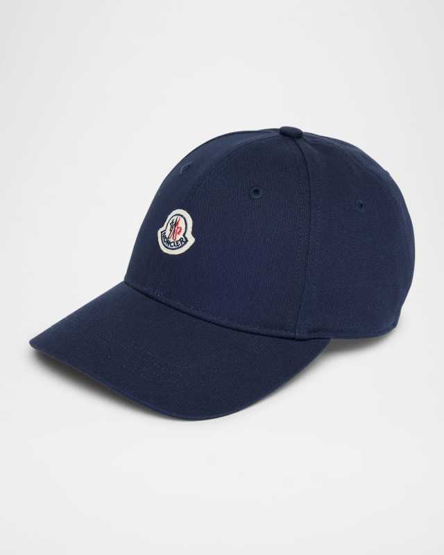 Boy's Cotton Gabardine Logo Baseball Cap, Size S-L